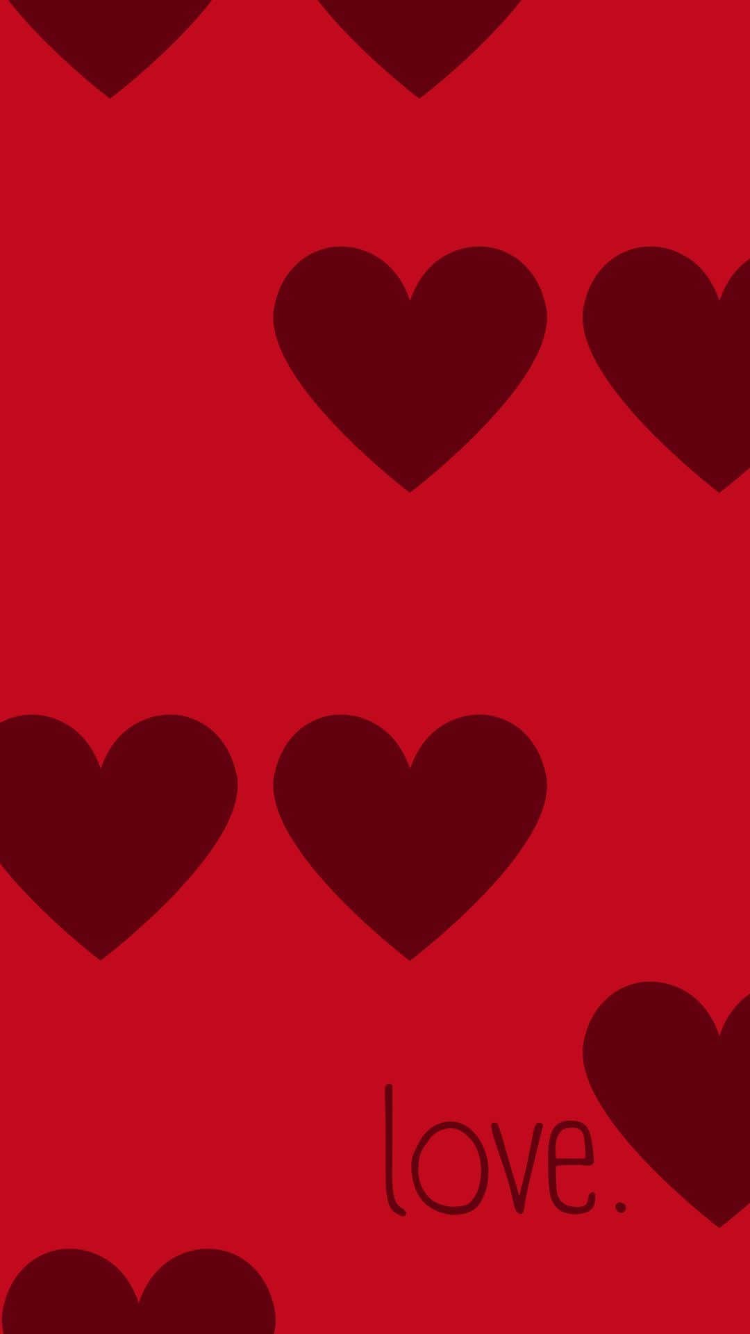Red Valentine's Day IPhone Wallpaper Min