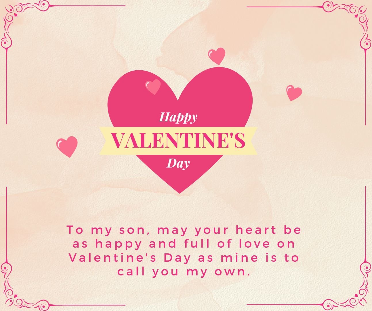 Valentines Day 2024 Greetings For Son Free Download