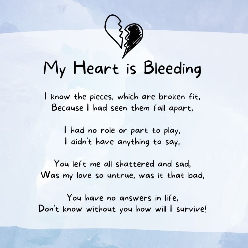 Best Deep Meaning Broken Heart Poems With Images