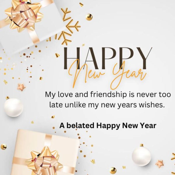 80 Belated Happy New Year 2024 Wishes (with Images) iPhone2Lovely