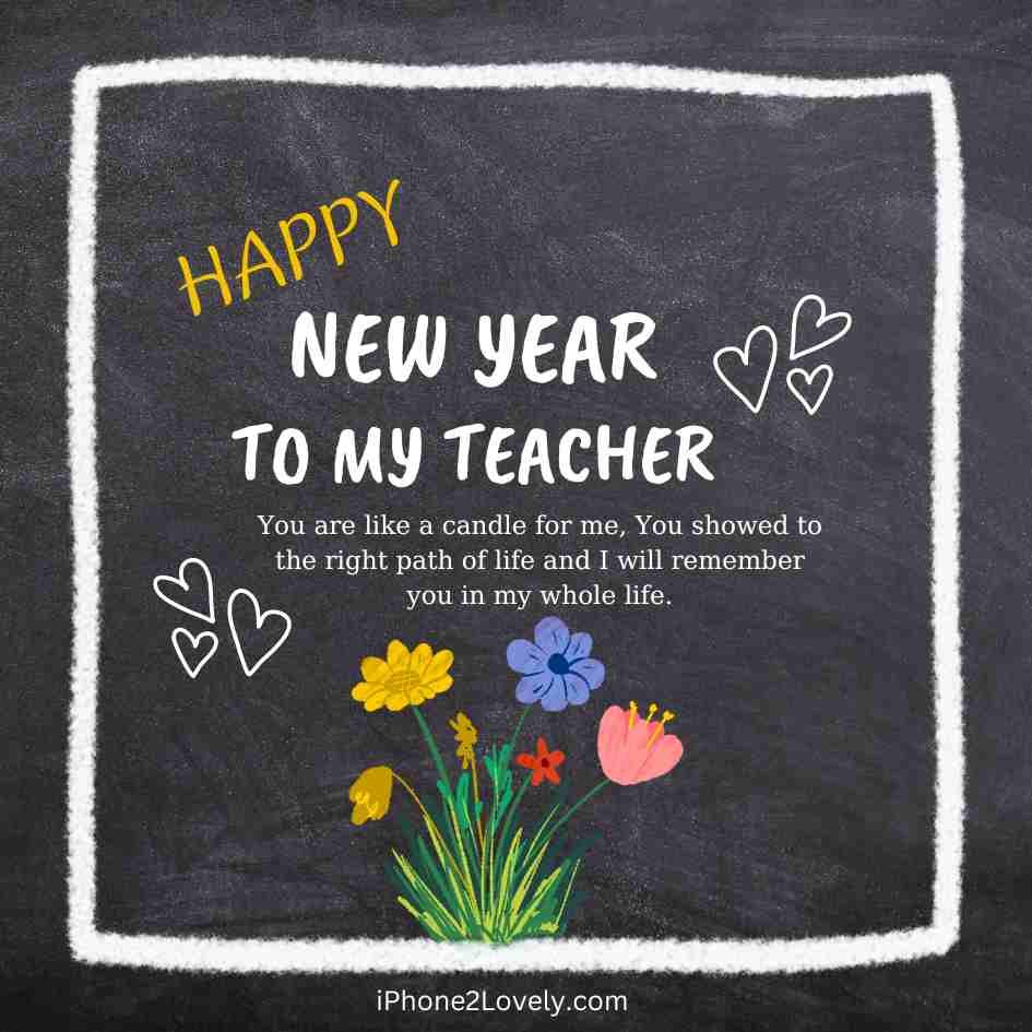 Special Happy New Year Greering Messages For Teachers