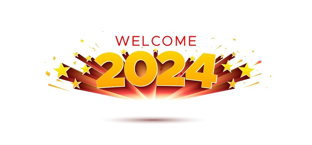 Welcome 2024 New Year Wallpaper Image