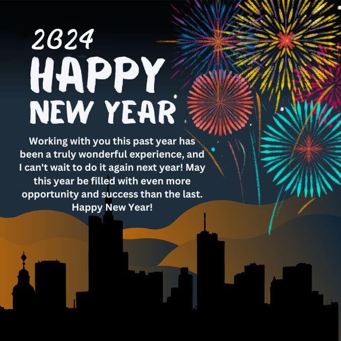 2024 Happy New Year Wishes For Collegues And Team Members With Motivation