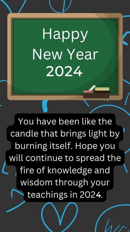 2024 New Year Wishes For Teachers