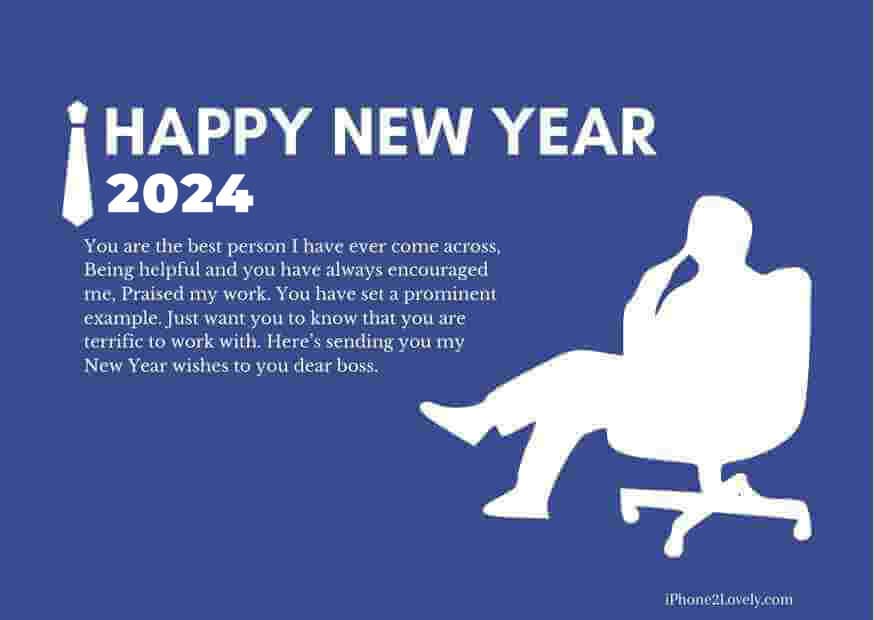 Cool Boss Happy New Year Wishes 2024