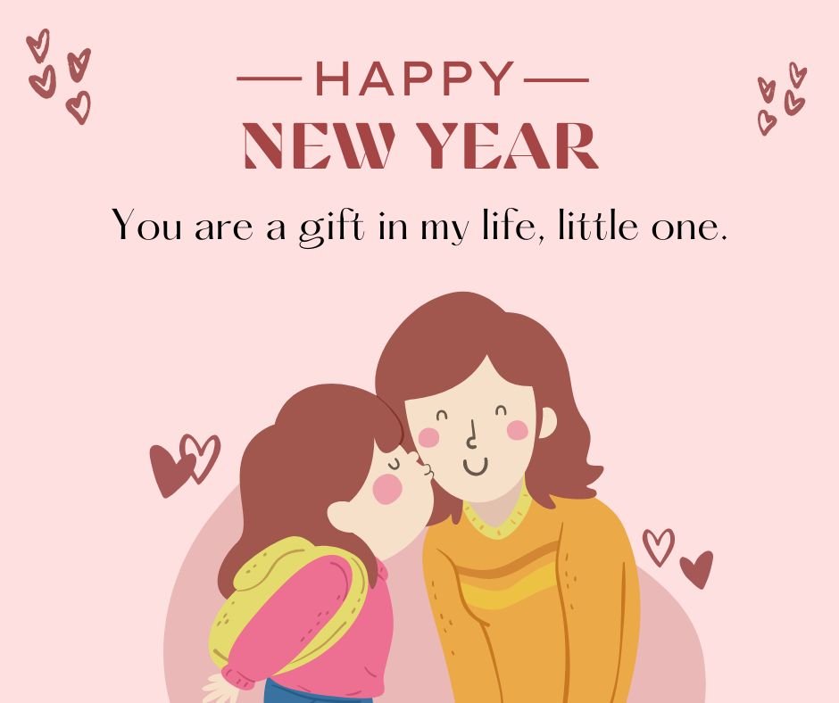 Happy New Year 2025 Quotes Wishes For Daughter One Liner Image