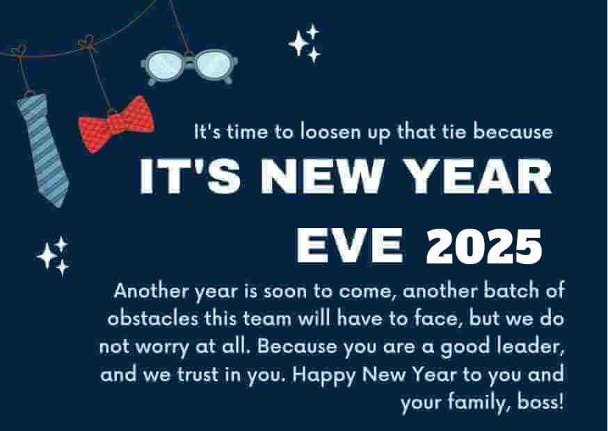 New Year Eve 2025 Wishes For Boss
