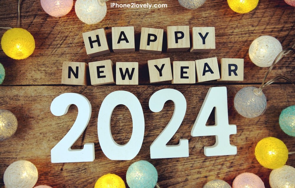 Happy New Year 2024 Wallpaper 4k