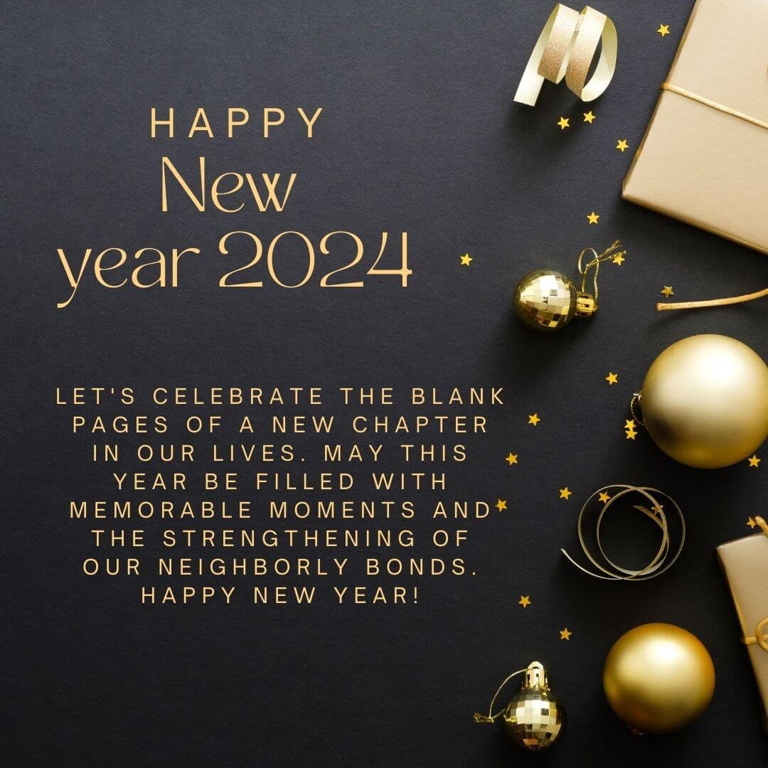 2024 Happy New Year Wishes For Neighbors And Friends
