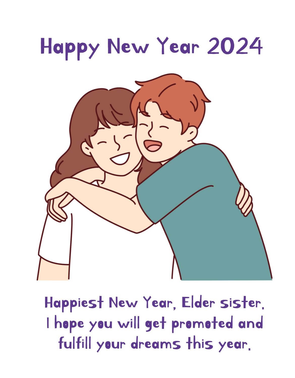 50 Happy New Year Wishes For Sister 2025 With Images IPhone2Lovely   2024 Happy New Year Wishes For Elder Sister 