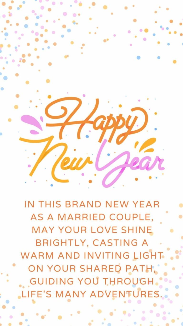 50 Happy New Year 2025 Wishes For Newly Married Couples IPhone2Lovely   2024 New Year Wishes For Newly Married Couple Status 768x1365 