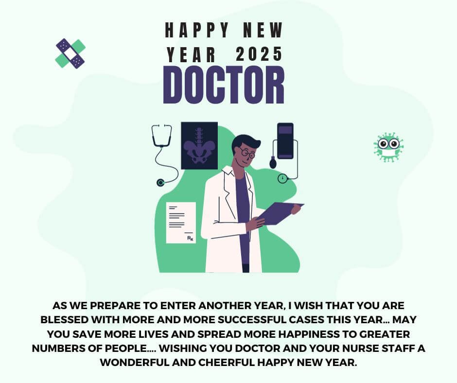 2025 Happy New Year Wishes For Doctors Status