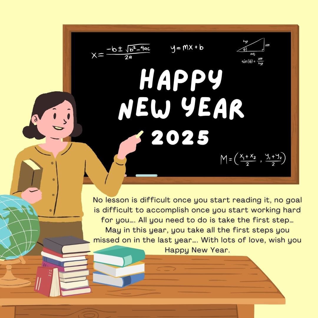 Happy New Year Wishes For Students From Teachers 2025 Status