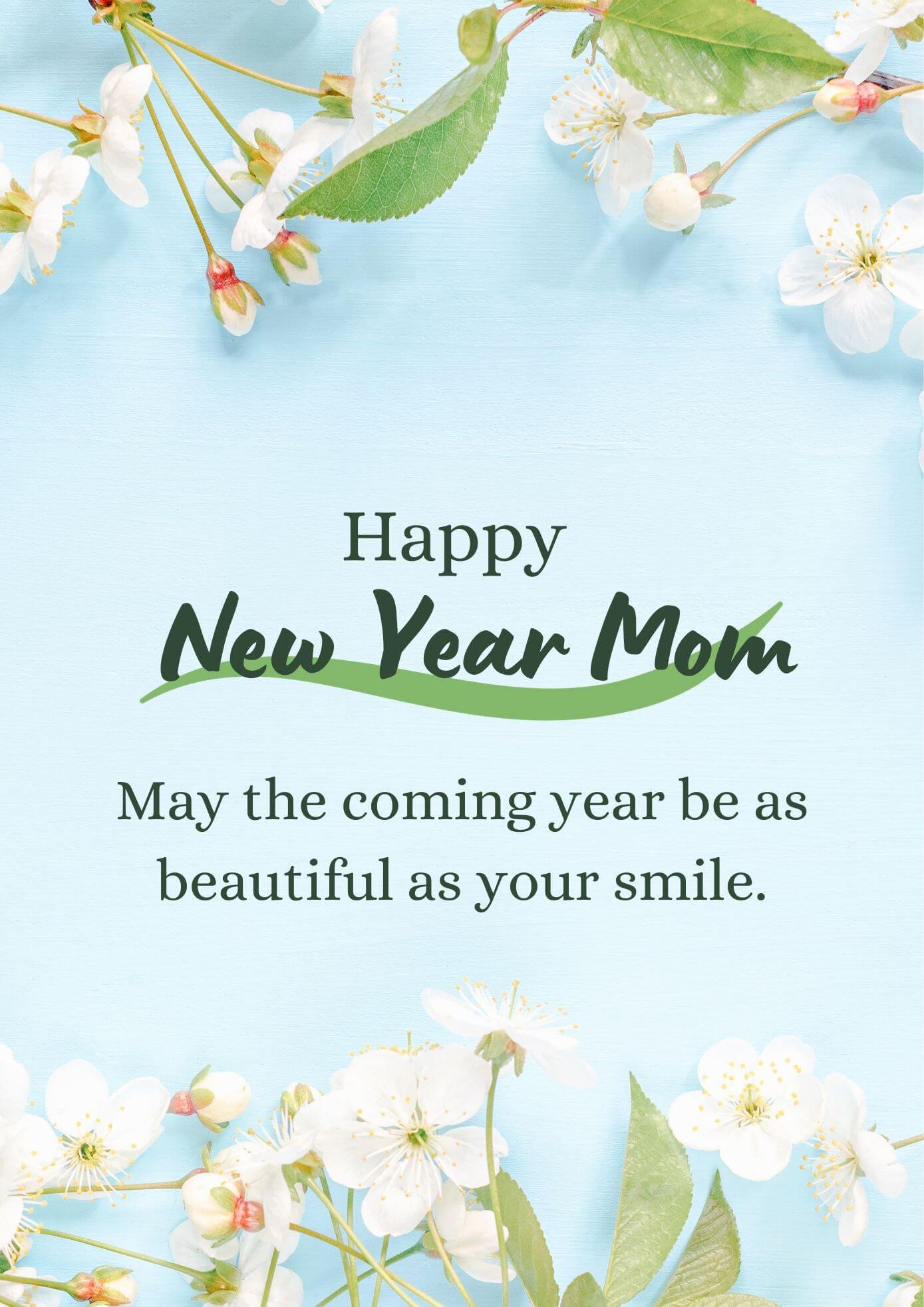 Happy New Year Wishes For Mother 2024 Status