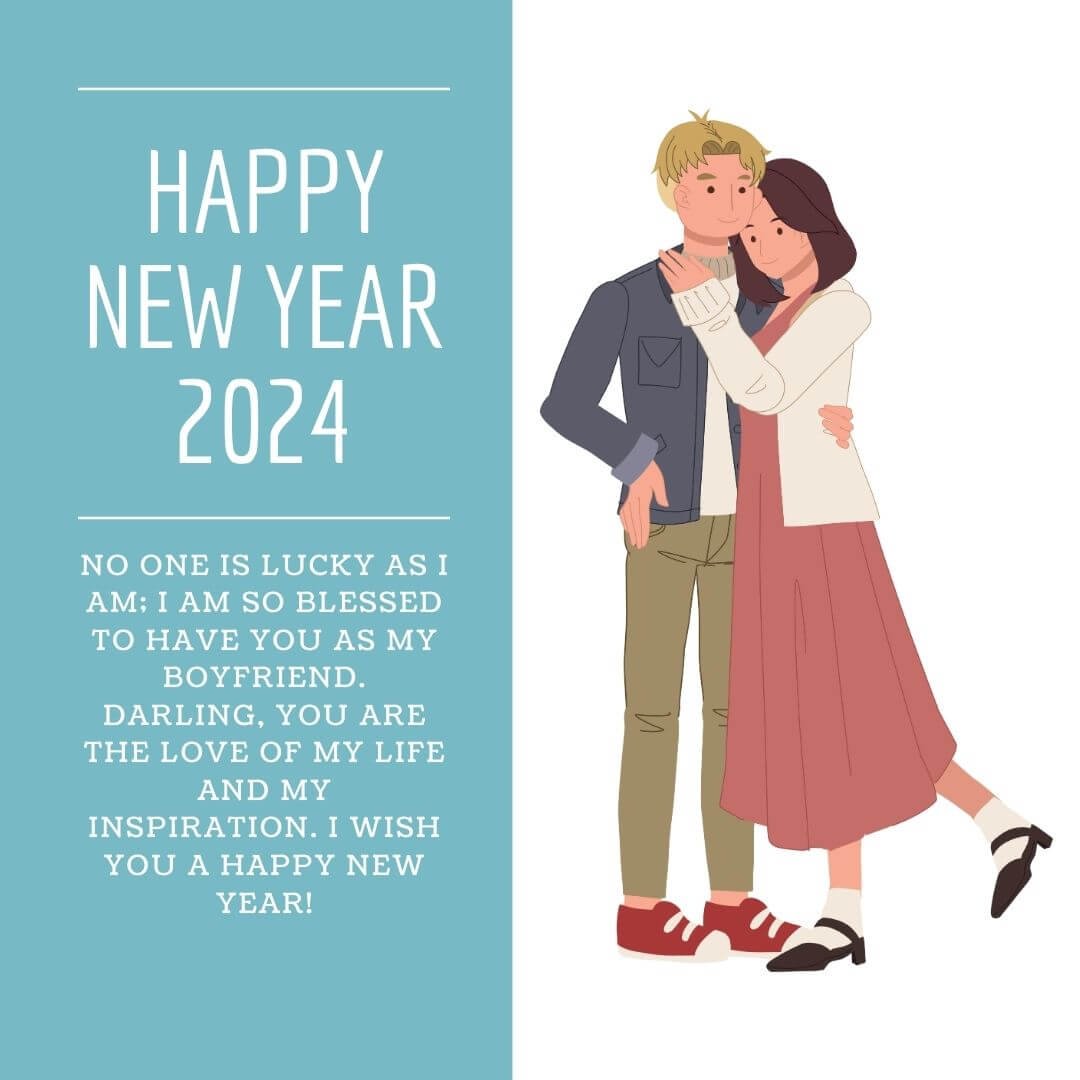 Happy New Year 2024 Wishes For Boyfriend