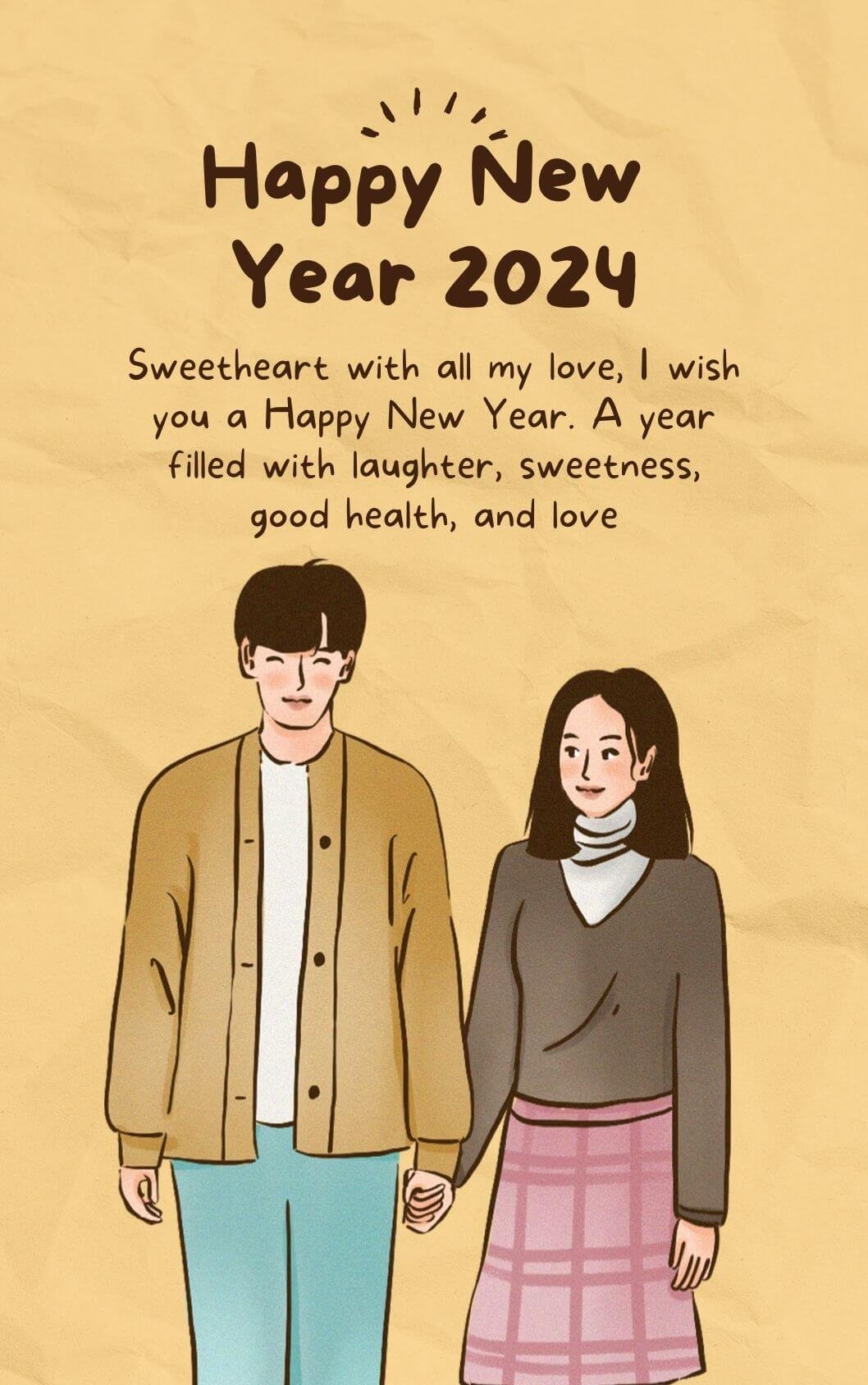 Happy New Year Wishes 2024 For Boyfriend Status