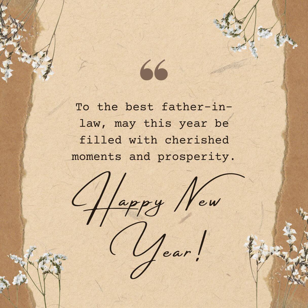 Happy New Year Wishes For Father In Law In English 2025