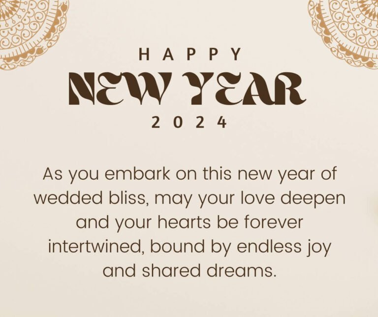 50 Happy New Year 2025 Wishes For Newly Married Couples IPhone2Lovely   New Year Wishes For Newly Married Couple 2024 768x644 