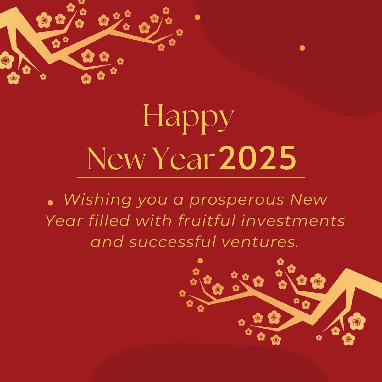 Red 2025 New Year Wishes For Entrepreneurs