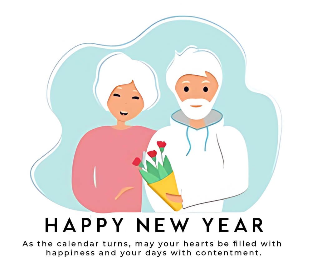 2025 Happy New Year Wishes For Grand Parents