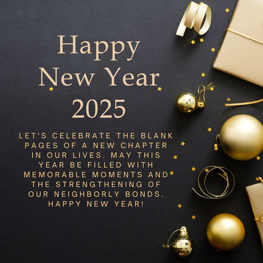 2025 Happy New Year Wishes For Neighbors And Friends