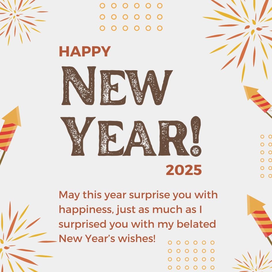 2025 Late New Year Wishes With Image