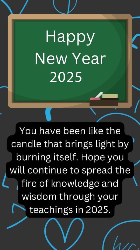 2025 New Year Wishes For Teachers