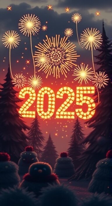 Animated Happy New Year IPhone Wallpapers 2025