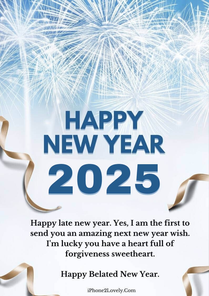 Belated Happy New Year 2025 Messages Greeting