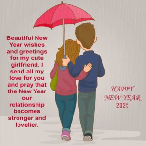 Read more about the article 50 Romantic Happy New Year 2025 Wishes for Girlfriend