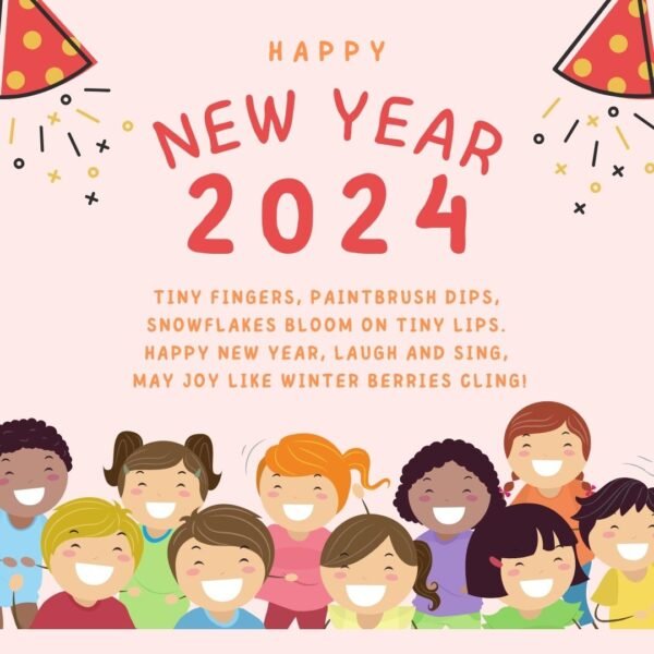 Best Short Happy New Year 2024 Poems For Kids Easy 600x600 