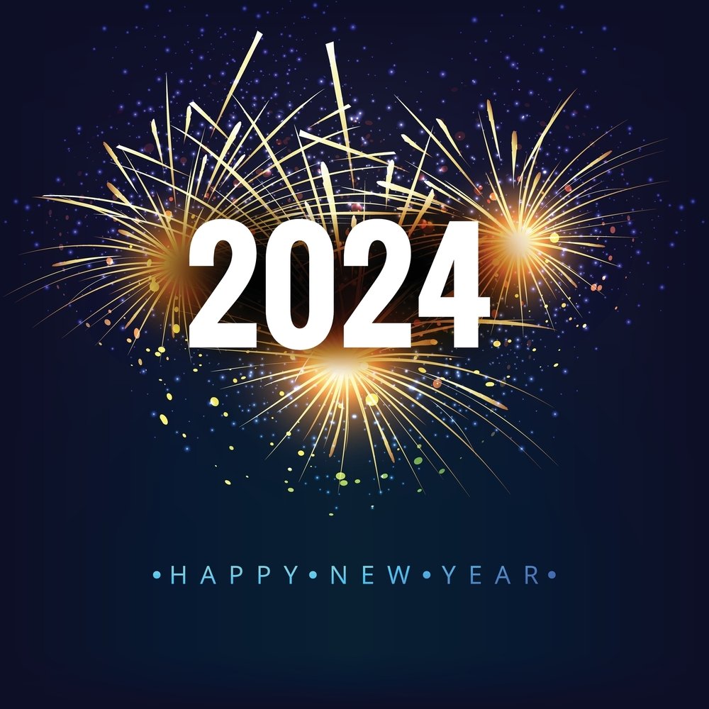 Cool New Year 2024 Background Image Hd Wallpaper