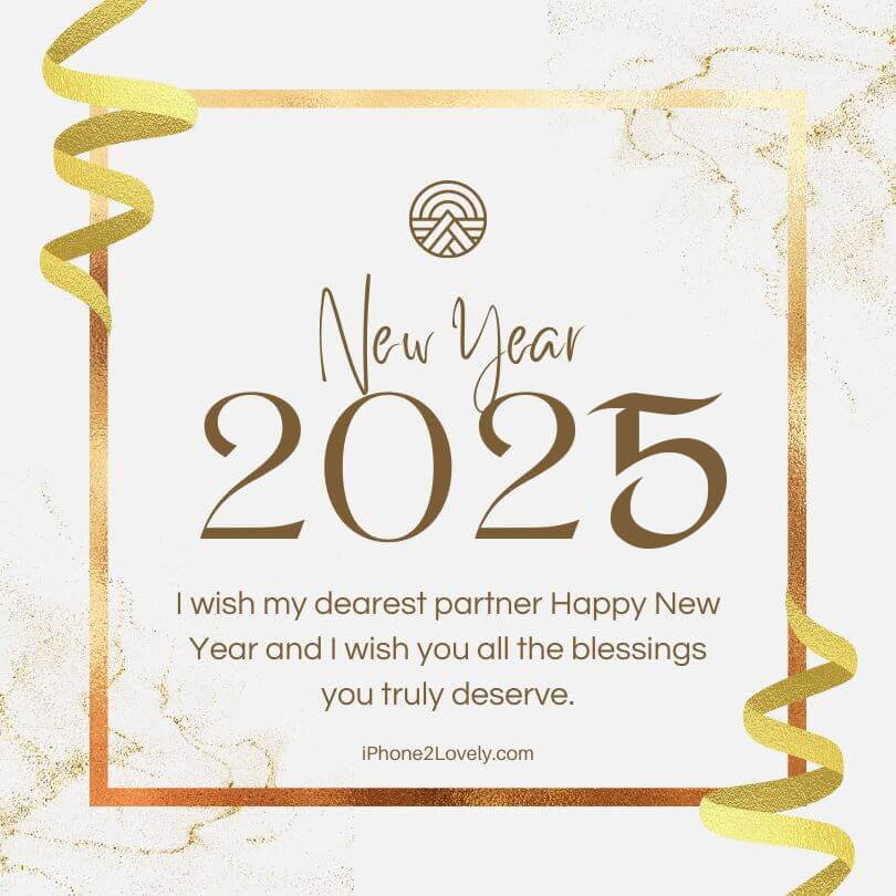 Cute Happy New Year Wishes For Your Lover Partner Engaged COuples 2025