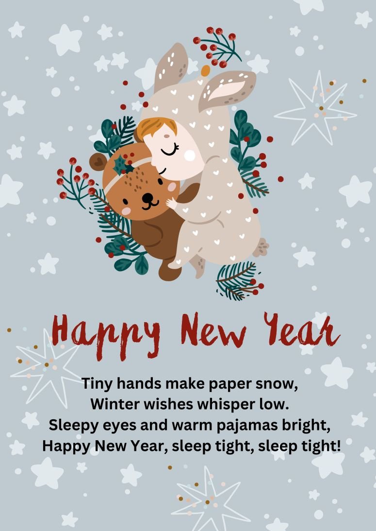 Cute New Year 2024 Poems For Kids Easy Short