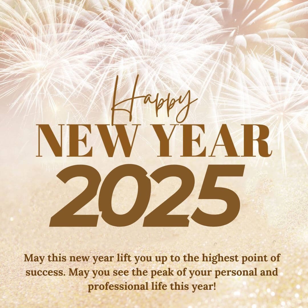 Gold New Year Wishes For Coworkers 2025