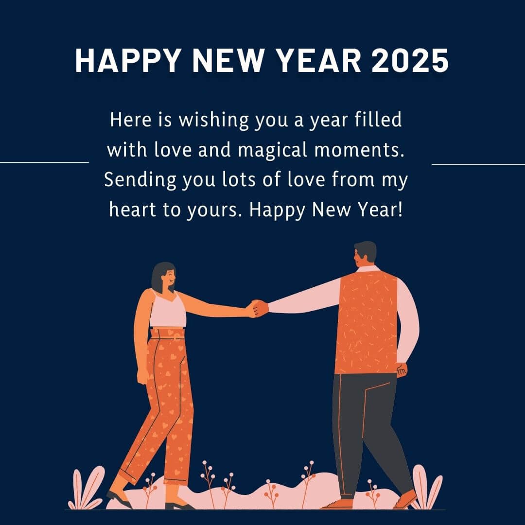 Happy 2025 New Year Wishes For Boyfriend Status