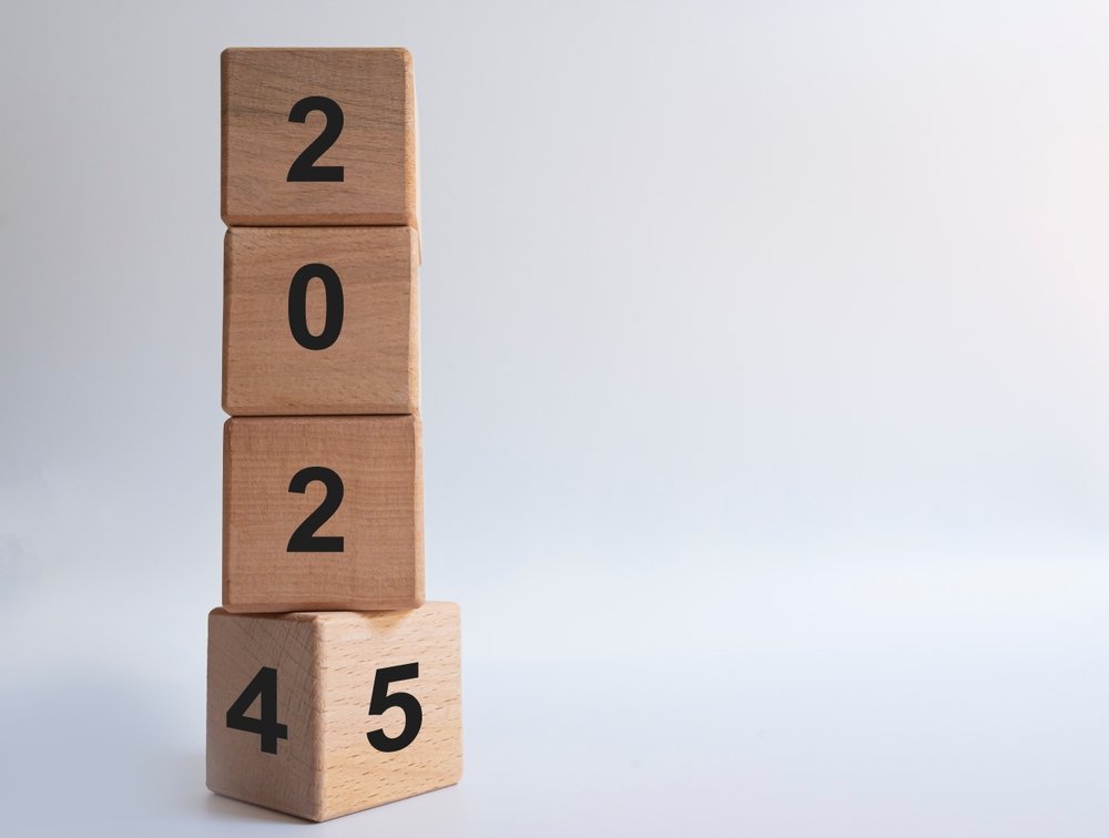 Happy New Year 2025 Wooden Blocks Images Hd