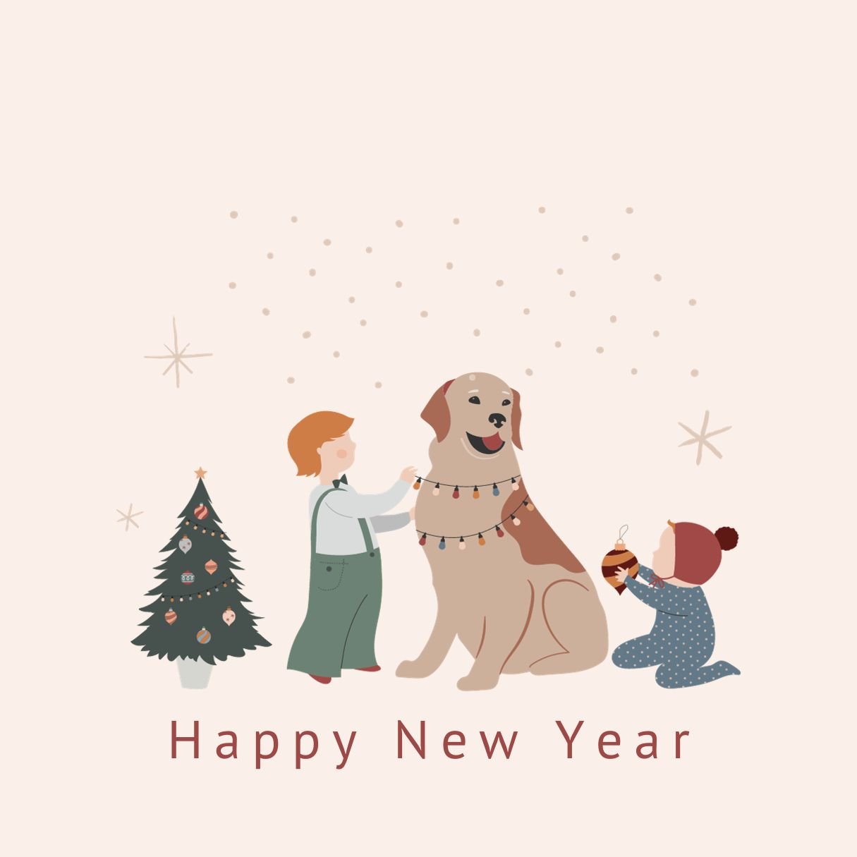 Happy New Year For Dogs 2024