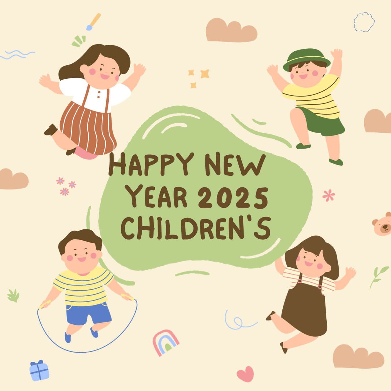 Happy New Year Wishes For Children's 2025