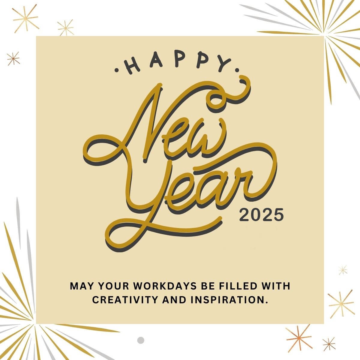 Minimalist New Year New Year Wishes For Coworkers 2025