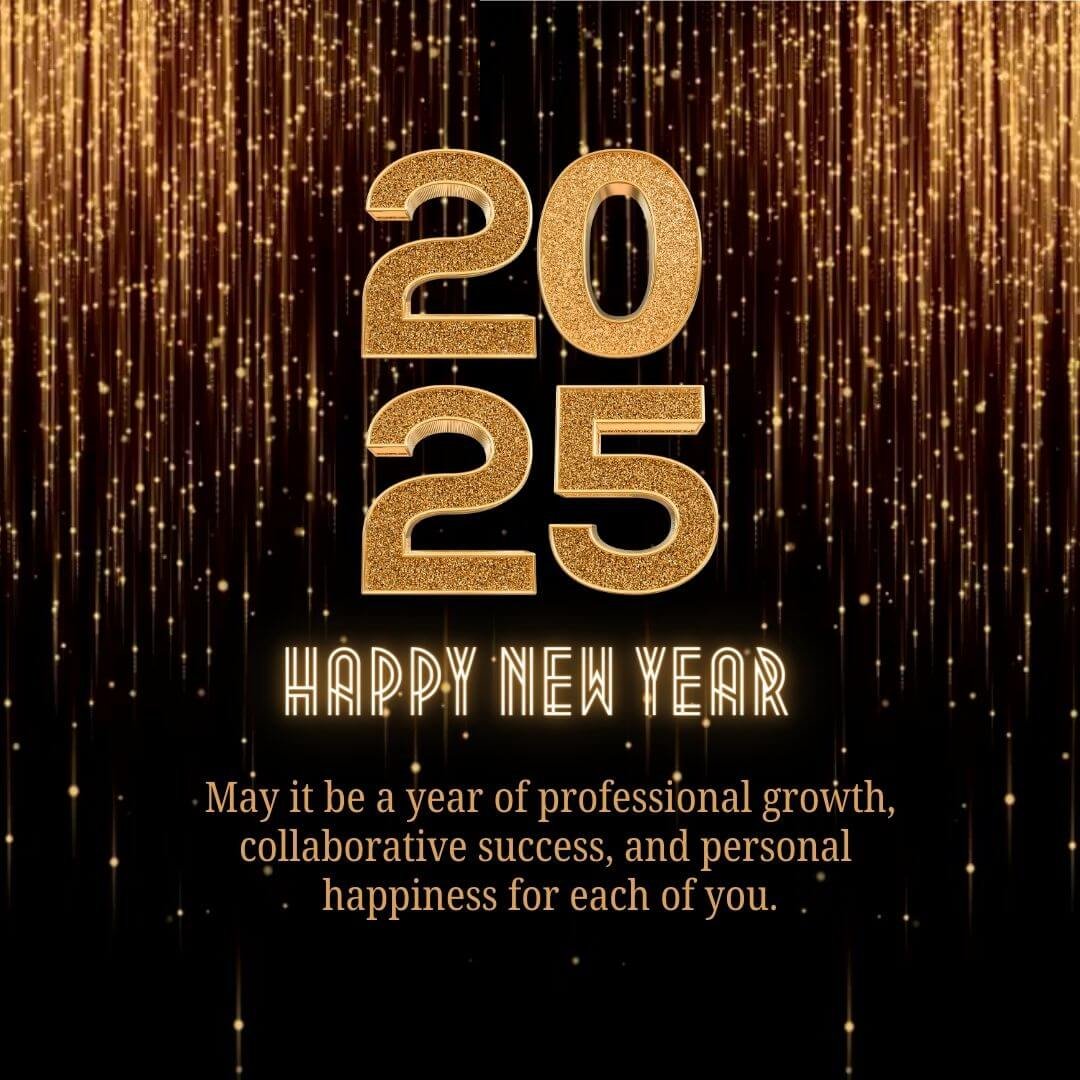 Professional Happy New Year Wishes For 2025 For Collegues And Team Members