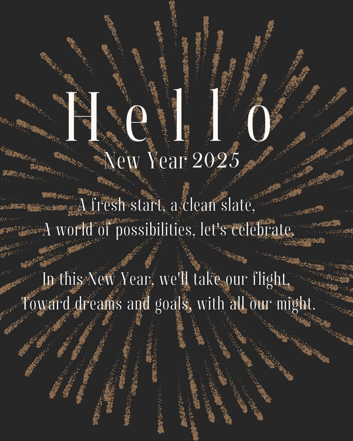 Short Happy New Year 2025 Poems For Friends And Family Status