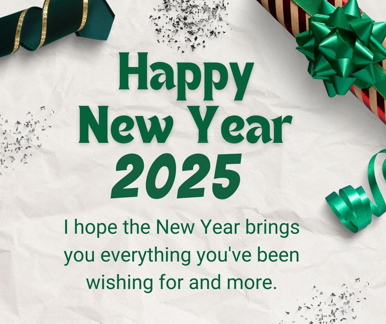 Green 2025 Happy New Year Wishes For Sister In Law