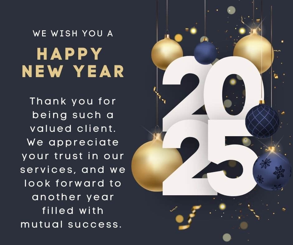 Happy New Year 2025 Wishes For Clients And Customers With Images