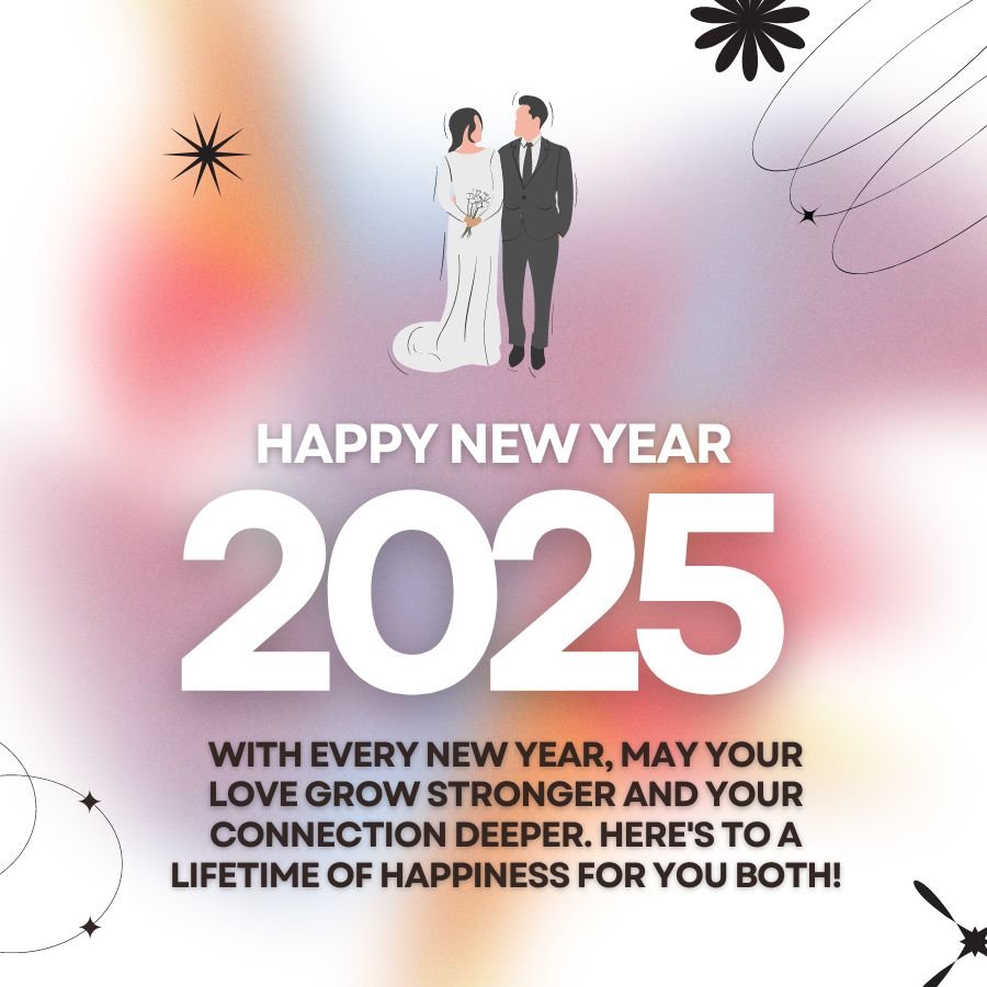 Happy New Year Wishes For Newly Married Couple 2025