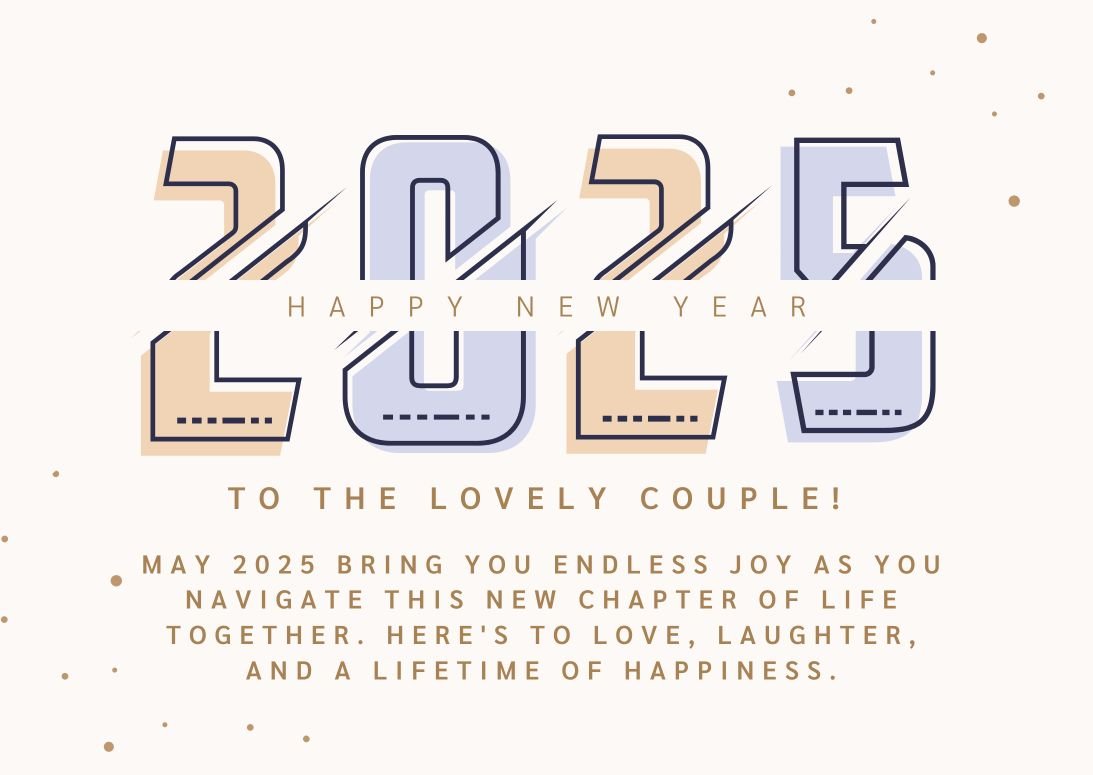 New Year Wishes For Newly Married Couple 2025