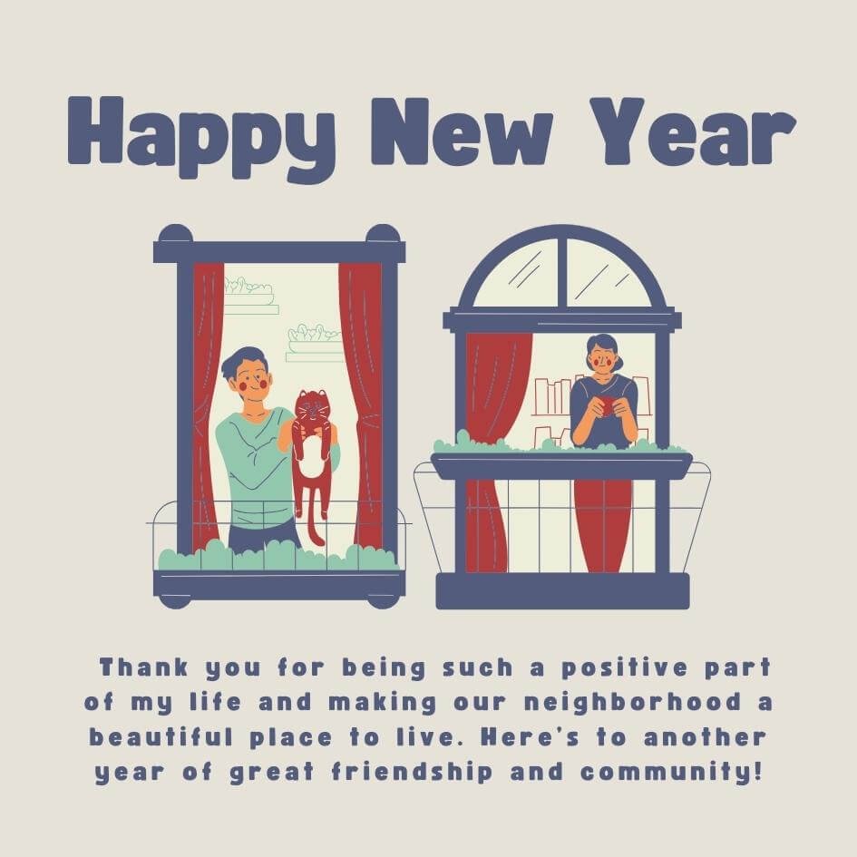 Animated New Year Wishes For Neighbors 2025