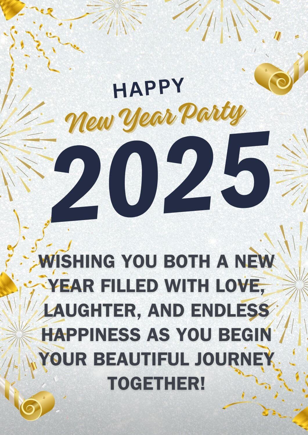 Happy New Year Wishes 2025 For Newly Married Couple