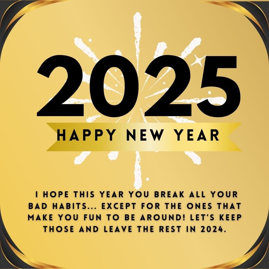 Funny New Year Wishes For Sister 2025