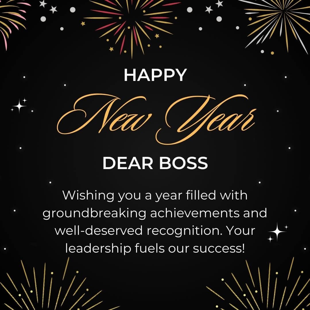 Happy New Year Wishes For Boss 2025